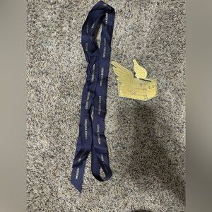 Louis Vuitton Navy Blue with gold Gift Tag and ribbon